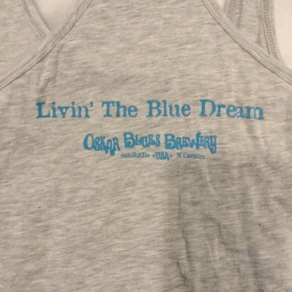 Casitas Blue IPA Racerback Tank Top S Gray Small Craft Beer - Picture 4 of 6